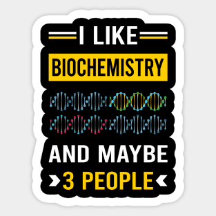 3 People Biochemistry Biochemist Sticker